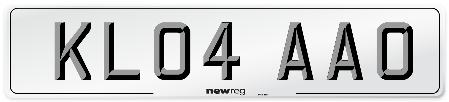 KL04 AAO Number Plate from New Reg